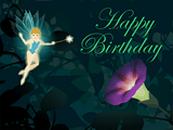 Fairy Garden happy birthday ecards