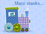 Baby Boy Thanks thanks for the gift ecards