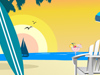 Beach Scene  -- Free Interactive, Desktop Wallpapers from American Greetings