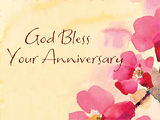 God Bless Your Anniversary anniversary ecards