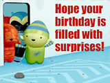 Fun Surprises happy birthday ecards