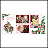 Warm Christmas Wishes 4 x 8 photo card 