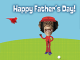 Let's Play Monkey Mini-Golf (Game) father's day ecards