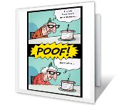 Careful What You Wish For over the hill birthday printable cards