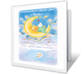 A Baby Is a Blessing baby shower printable cards