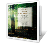 He Will Be Remembered sympathy printable cards