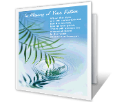 In Memory of Father sympathy printable cards