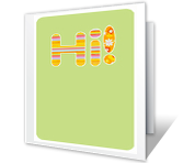 Just Saying, saying hi printable cards