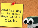 Office Laugh Riot saying hi ecards