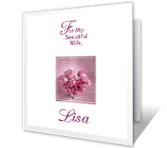 For My Beautiful Wife happy birthday printable cards