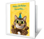 Youre One Cool Cat happy birthday printable cards