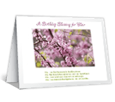 A Birthday Blessing<br> for You happy birthday printable cards