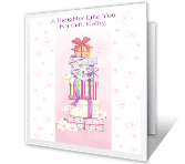 A Daughter Like You happy birthday printable cards
