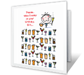 Confetti Confusion happy birthday printable cards