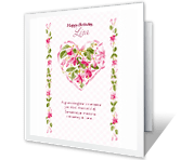 Treasured Granddaughter happy birthday printable cards