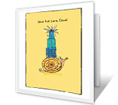 Slow But Sure belated birthday printable cards