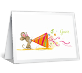 Mouse Party happy birthday printable cards
