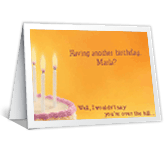 Youre Over the Edge? over the hill birthday printable cards