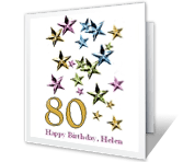 80th Birthday 80th birthday printable cards