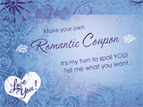 Romantic Coupons getting physical ecards