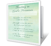 Trusting in God's Promises sympathy printable cards