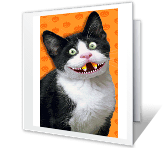 From the Cat halloween printable cards
