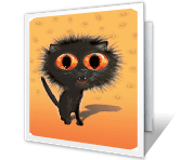 Don't Be a <br> Scaredy-cat halloween printable cards