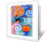 Moonlight and Magic halloween printable cards