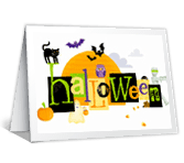 Happy Thoughts and Wishes halloween printable cards