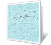 Love Is a Journey wedding printable cards