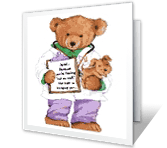 Big Bear Hug get well printable cards
