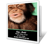 Monkeying Around get well printable cards