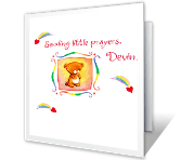 Sending Little Prayers get well printable cards