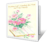 May God Sustain You sympathy printable cards