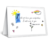 May God Comfort You sympathy printable cards