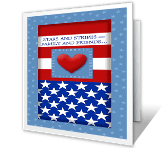 United Forever 4th of july printable cards