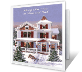 For Wonderful Parents christmas printable cards