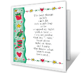 Best Things in Life christmas printable cards