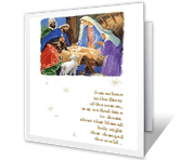 Holy Night christmas printable cards