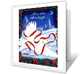 Peace and Love christmas printable cards
