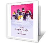 To a Special Family christmas printable cards