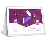 May Angels Smile<br>on You christmas printable cards