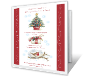 Thoughts of Our Friendship christmas printable cards
