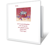 Adorable Granddaughter christmas printable cards