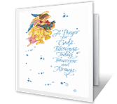A Prayer for Gods Blessings christmas printable cards