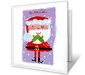 Santas Terrific List christmas printable cards