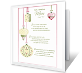 For a Special Mom christmas printable cards