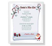 Nice List Certificate christmas printable cards