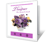 Cherished Daughter easter printable cards