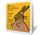 Hollow Head easter printable cards